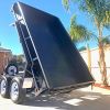 100mm Top Lid Sides Deluxe Heavy Duty Hydraulic Tandem Tipper Trailer for Sale in Victoria