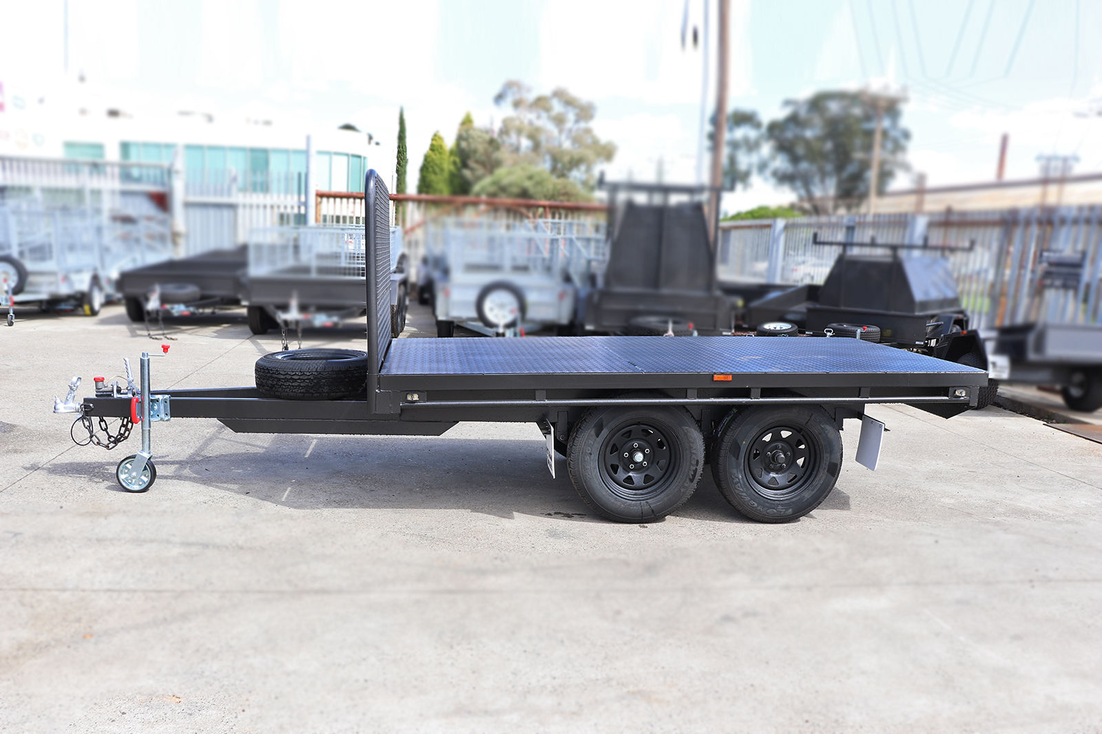 10x5 flat top pallet trailer