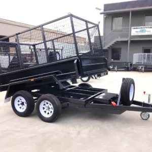 10x5 Heavy Duty Hydraulic Tipper Cage Trailer for Sale with High Sides