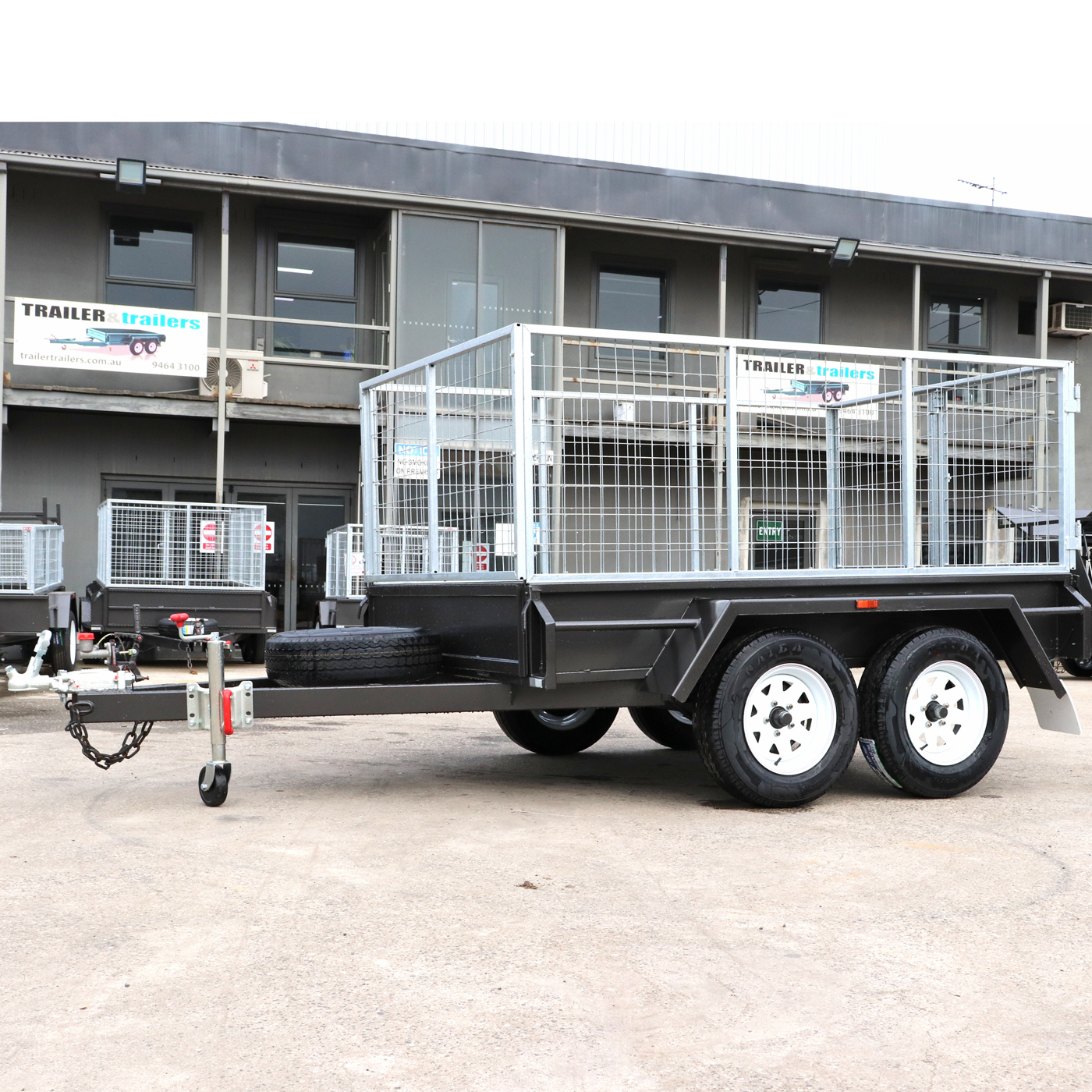 10x5 Standard Tandem Trailer with 3ft Cage