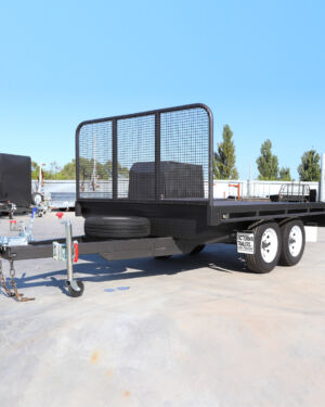 10×6 Heavy Duty Tandem Flat Top Trailer with Front Head Board For Sale