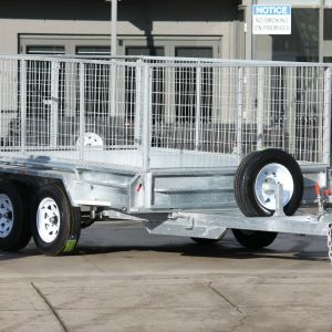 10x6 Tandem Axle 3 Ft Cage Heavy Duty Galvanised Trailer for Sale