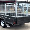 12x6 Box Trailer with Cage Rear Barn Doors for sale