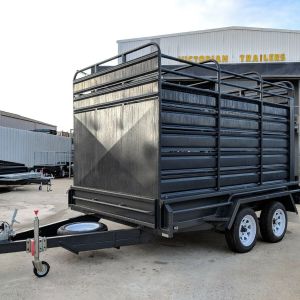 12x6 Tandem Axle Heavy Duty Stock Crate Trailer for Sale
