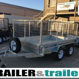 12X6 Tandem Galvanised Box Trailer with 3 Ft Cage Trailer for Sale in Melbourne
