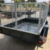 3 Feet High Galvanised Cage - 6x4 Basic Single Axle Gardening Trailer for Sale in Victoria