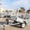 6×4 Galvanised Single Axle Cage Trailer for Sale – 3 Ft Cage <br><br><span class="galv-import">Imported Trailer</span>