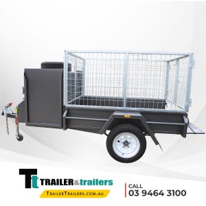 6x4 Commercial Heavy Duty Enclosed Mower Box Trailer for Sale