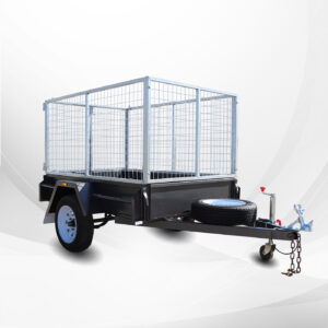6x4 Commercial Heavy Duty Trailer with 3ft Galvanised Cage for Sale