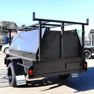7x4 Commercial Heavy Duty Tradesman Trailer for Sale in Melbourne with 750mm Tradie top