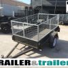 7×4 Heavy Duty Single Axle Cage Trailer 2 Ft Cage for Sale Melbourne