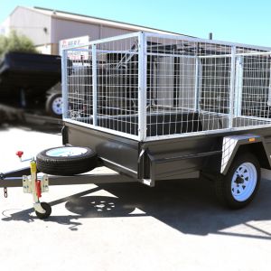 7x5 Commercial Heavy Duty Cage Trailer for Sale