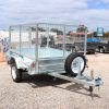 7×5 Single Axle 3 Ft Cage Heavy Duty Galvanised Trailer for Sale <br><br><span class="galv-import">Imported Trailer</span>