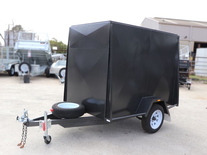 7x5 Single Axle 5ft High Fully Enclosed Van / Cargo Trailer for Sale