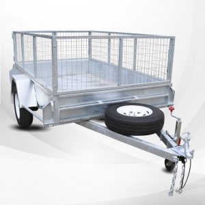 8x5 Australian Galvanised Trailer with 2ft Cage