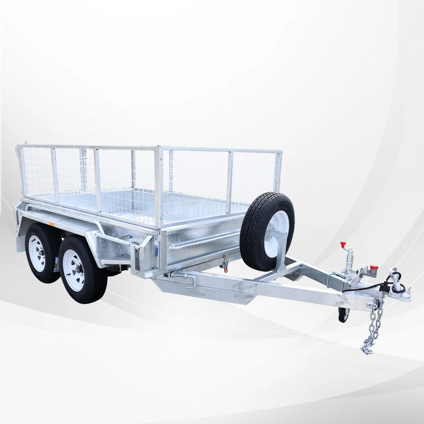 8x5 Tandem Axle Galvanised 2ft Cage Trailer for Sale in Melbourne