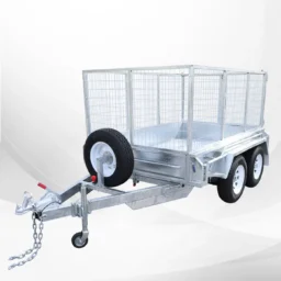 8x5 Tandem Galvanised 3ft Cage Trailer for Sale