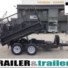 10×5 Tandem Axle Heavy Duty Hydraulic Tipper Cage Trailer with 15 inches Sides and Ramps for Sale in Melbourne