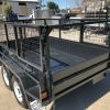 9×5 Tandem Axle Heavy Duty Box Trailer with 2 Ft Cage for Sale