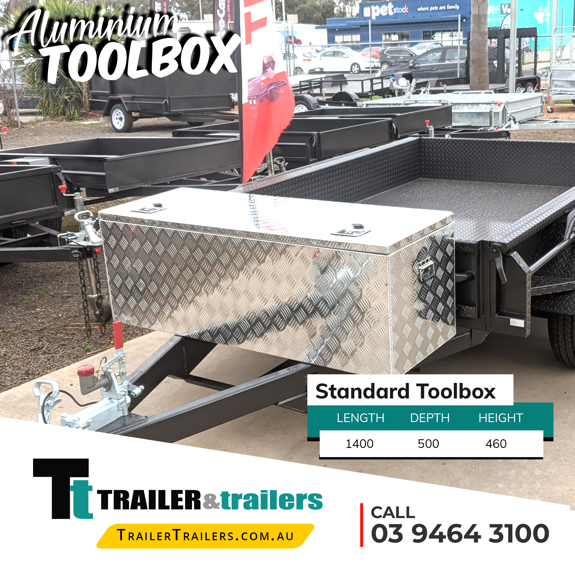 Standard Toolbox Trailer UTE Storage Aluminium Toolbox Sale Melbourne