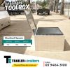 Standard Square Toolbox – UTE / Trailers Storage Aluminium Toolbox For Sale – 700mm x 650mm x 450mm in Melbourne Victoria