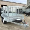 10×5 Australian Galvanised & Australian Made Tandem Axle Heavy Duty Cage Trailer with 3ft Cage for Sale <br><br><span class="aussie-build">Australian Made Trailer</span>
