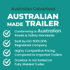 7×5 Australian Galvanised | Australian Made | Single Axle | Heavy Duty Box Trailer for Sale <br><br><span class="aussie-build">Australian Made Trailer</span>