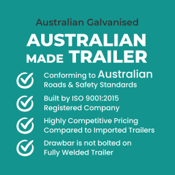 7×4 Australian Galvanised Cage Trailer | Single Axle | 3ft Galvanised Cage Trailer for Sale <br><br><span class="aussie-build">Australian Made Trailer</span>