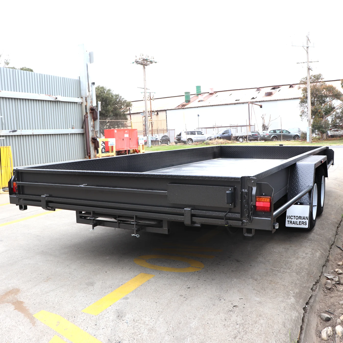 Box Car Carrier Trailer for Sale with sides