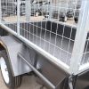 Domestic Duty Cage Trailer for Sale with Checker Plate Floor