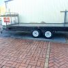 Heavy Duty Flat Top Tandem Trailer with Checker Plate Floor for Sale in Victoria