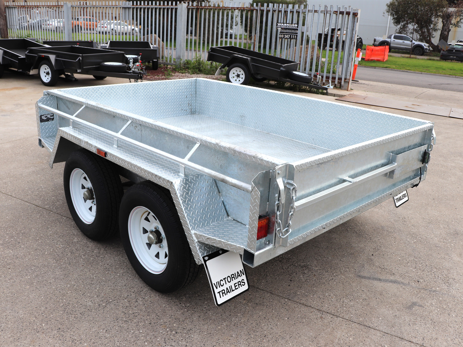 Tandem Box Trailer with High Sides